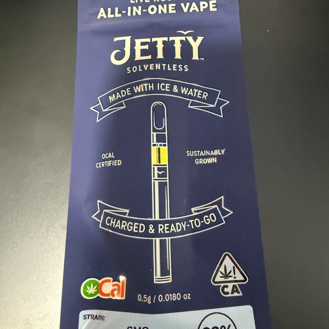 Jetty- GMO Live Rosin AIO 0.5g (I)