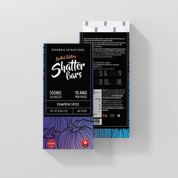 PUMPKIN SPICE 500MG INDICA SHATTER BAR - LIMITED EDITION