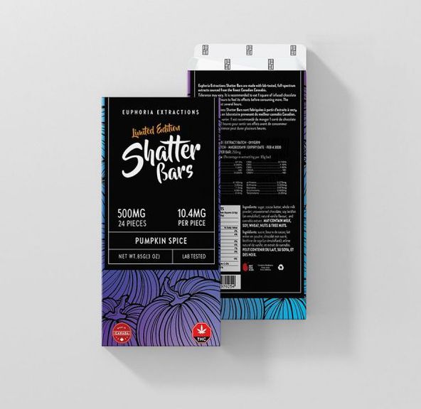 PUMPKIN SPICE 500MG INDICA SHATTER BAR - LIMITED EDITION