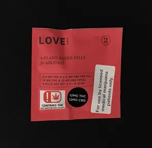 1906 | 10mg THC\10mg CBD | Love drops pouch