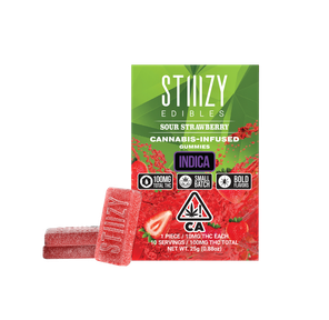 STIIIZY EDIBLES - 100MG SOUR STRAWBERRY