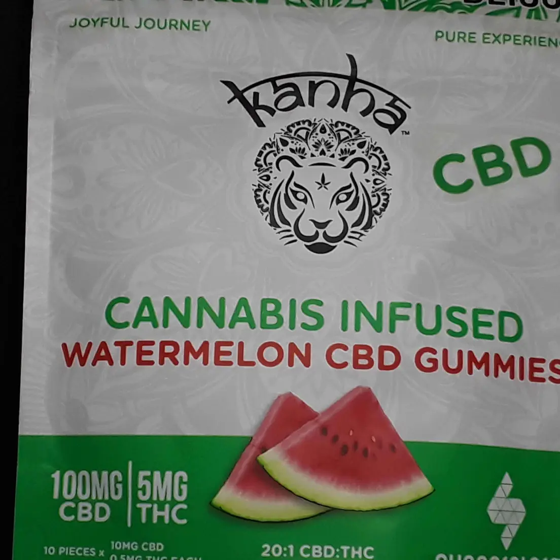 CBD Watermelon Gummies By Kanha Treats