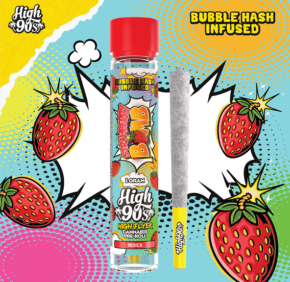 High 90s - Strawberry Bomb Infused Preroll 1g