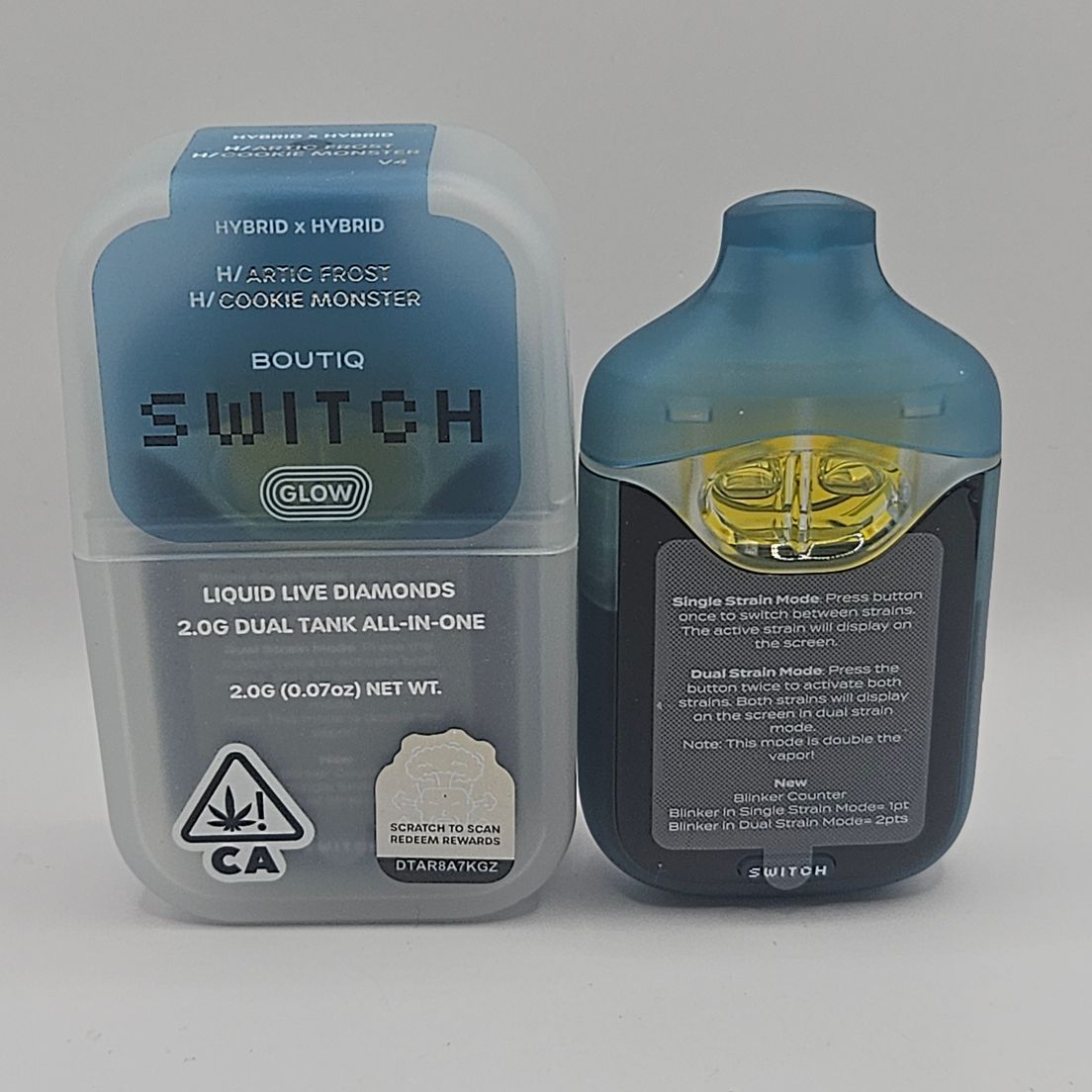 Boutiq Switch / Glow - Disposable - Artic Frost x Cookie Monster - 2G