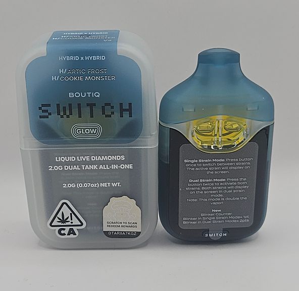 Boutiq Switch / Glow - Disposable - Artic Frost x Cookie Monster - 2G