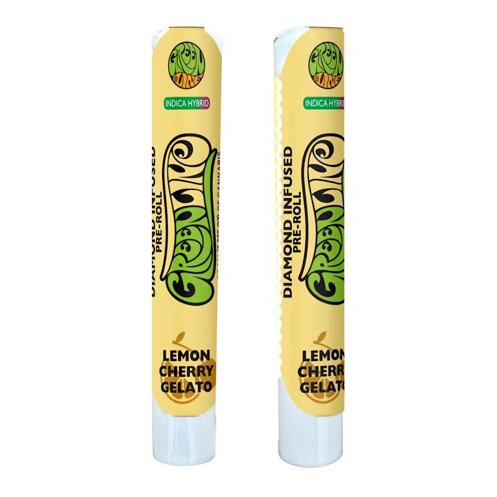 Greenline - Lemon Cherry Gelato - Diamond Infused Pre Roll - 1g