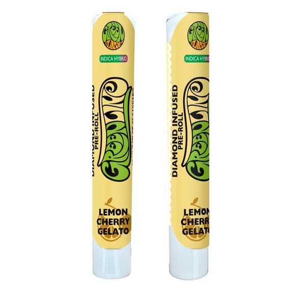 Greenline - Lemon Cherry Gelato - Diamond Infused Pre Roll - 1g