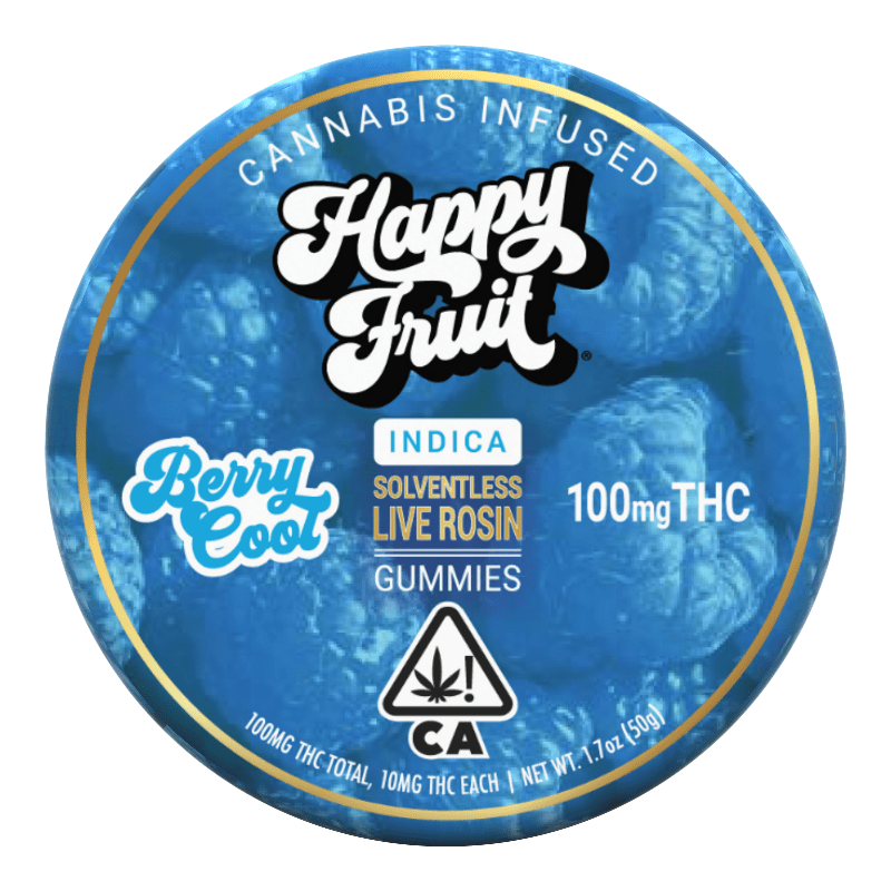 Happy Fruit Rosin Gummies Berry Cool 100mg THC