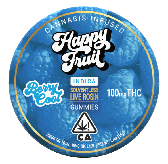 Happy Fruit Rosin Gummies Berry Cool 100mg THC