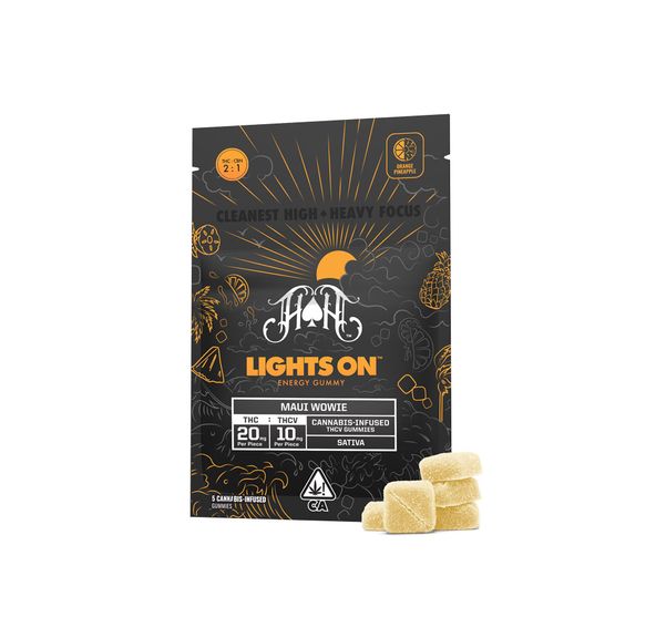 Heavy Hitters - Lights On - THC/THCV Gummy 100mg - 2:1 - Maui Wowie