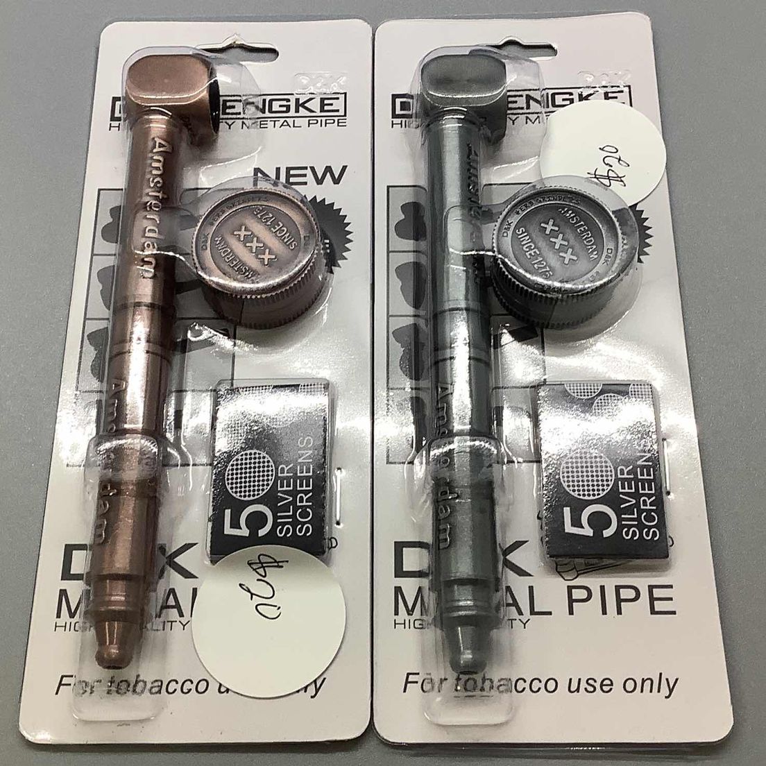 D&K Metal Pipe w/ Grinder & Screens