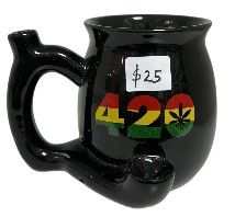 420 Rasta Colors Pipe Mug Small