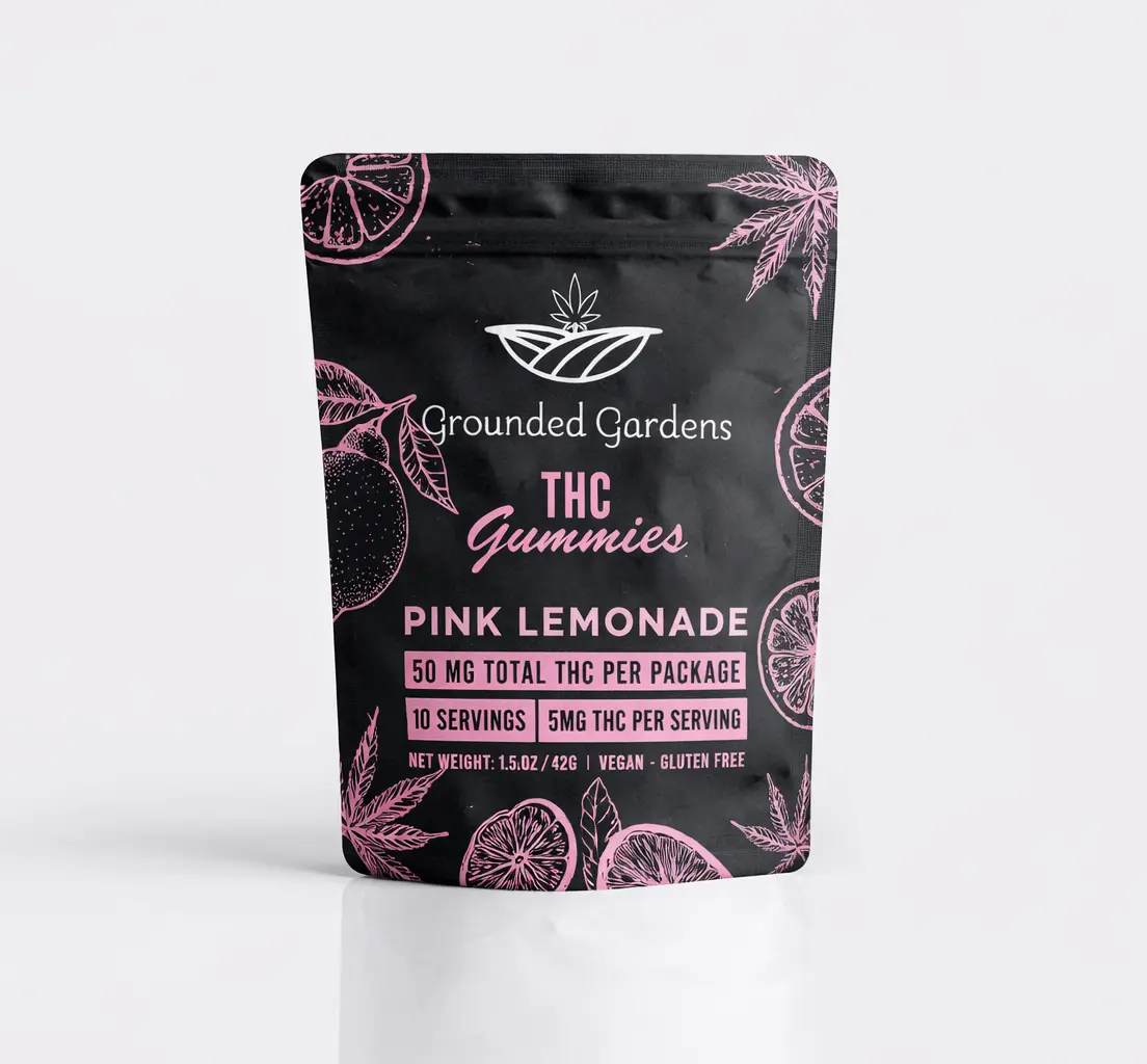 Gummies I Pink Lemonade I 50mg I Grounded Gardens I 10pc