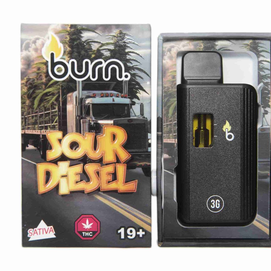 3 Gram Burn Disposable – Sour Diesel (3 Gram)