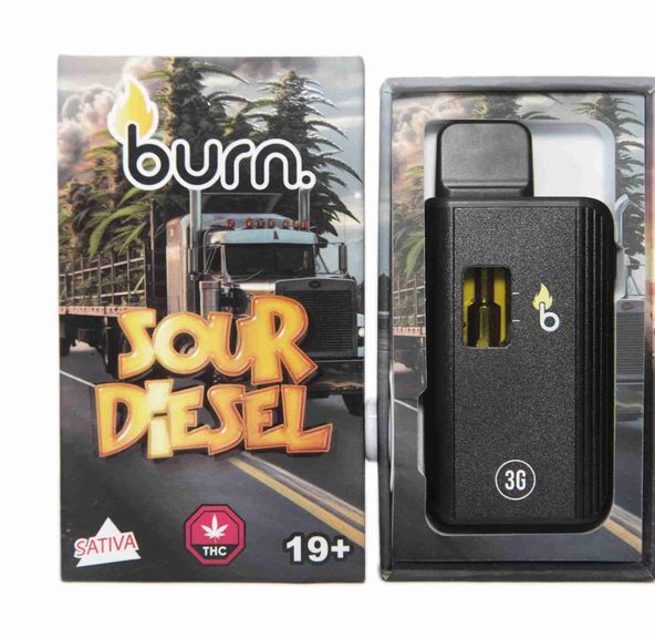 3 Gram Burn Disposable – Sour Diesel (3 Gram)