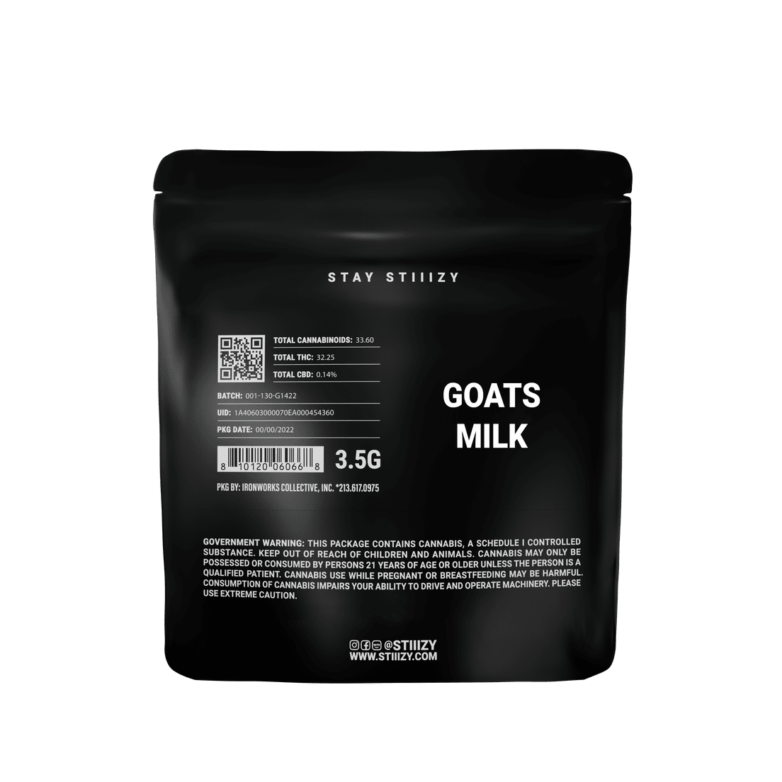 3.5G BLACK LABEL - GOATS MILK