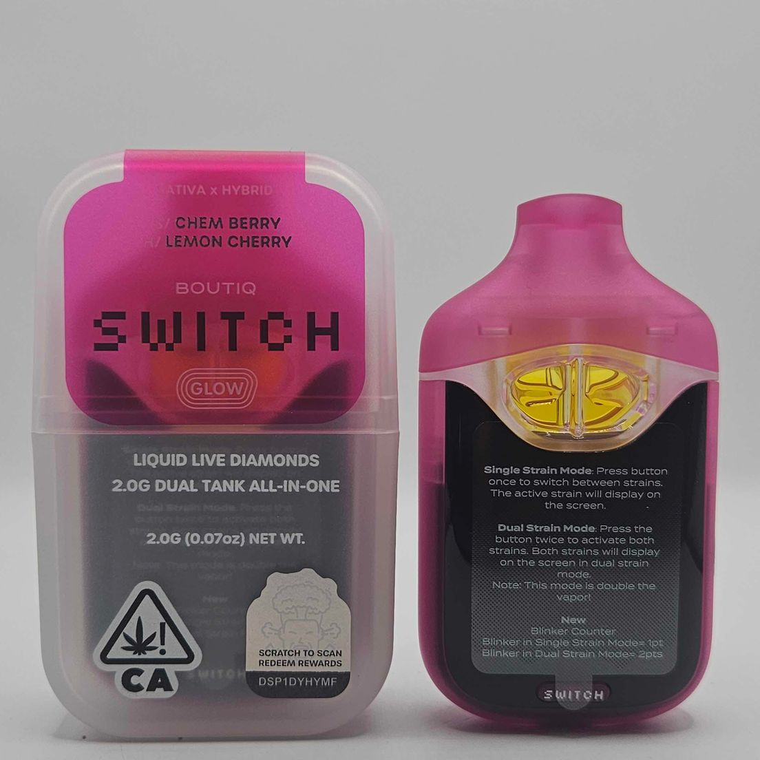 Boutiq Switch / Glow - Disposable - Chem Berry x Lemon Cherry - 2G