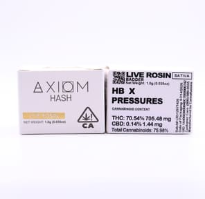 Axiom Hash - HB X PRESSURE LIVE ROSIN