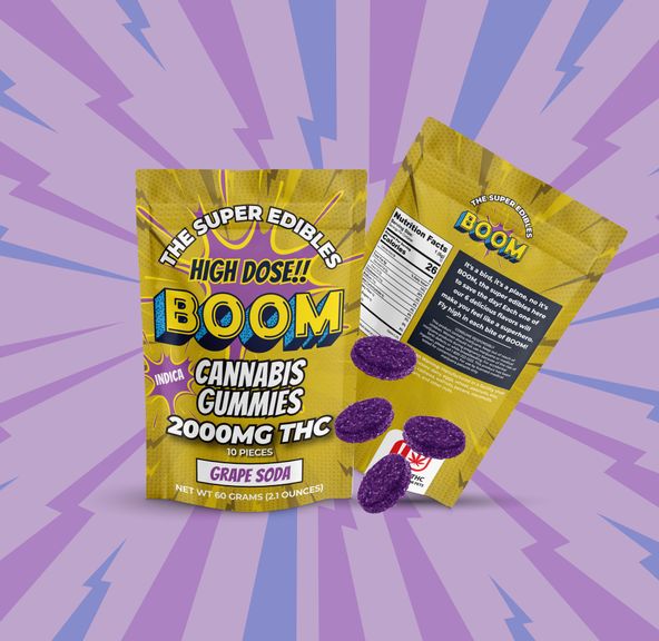 BOOM GRAPE SODA GUMMIES 2000MG