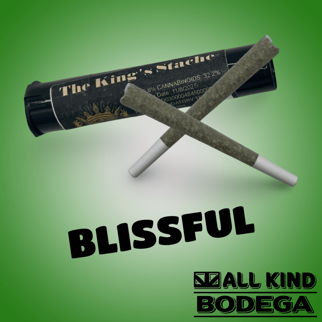 Blissful .5g Preroll 2 Pack (1g total) (@thekingsstache)