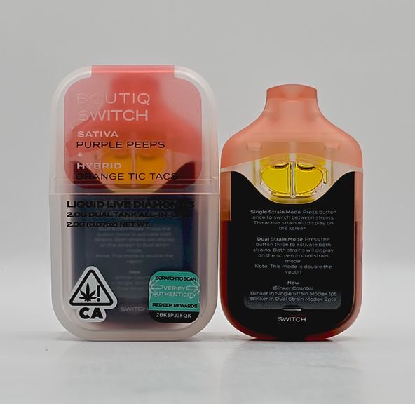Boutiq - Disposable - Switch - Purple Peeps x Orange Tic Tacs - 2g