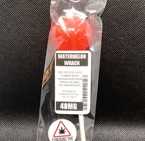 207 Edibles- Watermelon- Sugar Free- Lollipops- 40MG