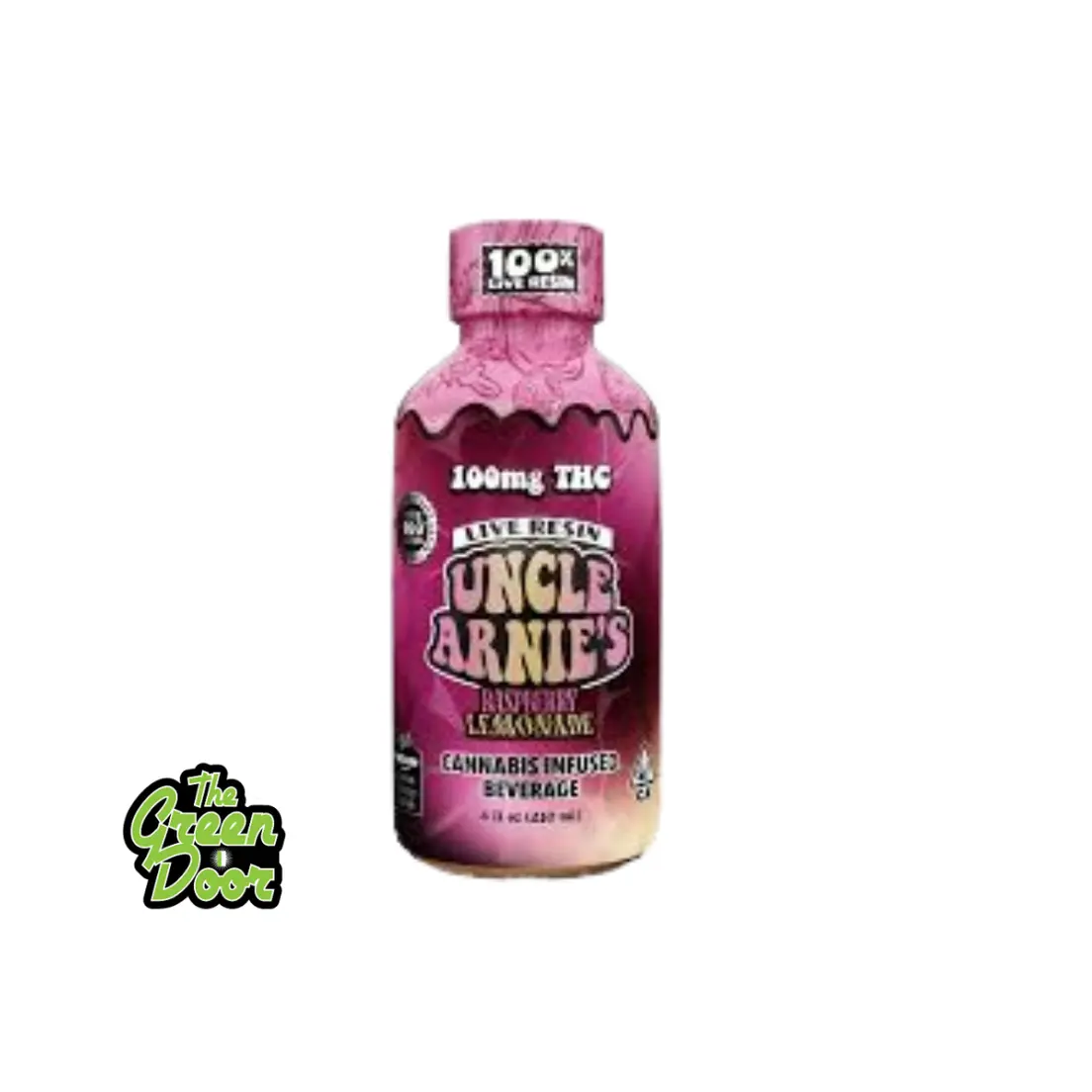 Uncle Arnies - Live Resin Raspberry Lemonade - Drink - 8oz - 100MG