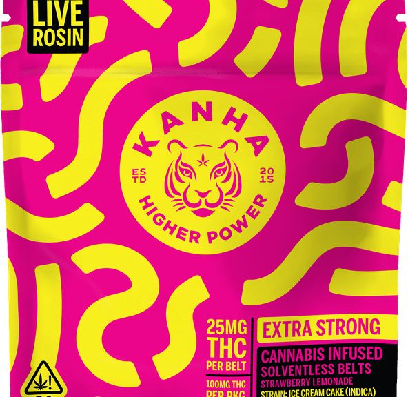 KANHA | Solventless Belts | Strawberry Lemonade | Indica | 4-pack