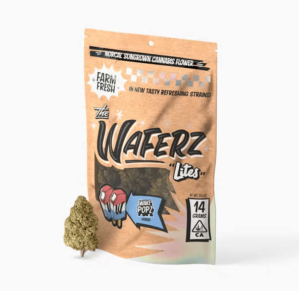 Waferz Lites - Wake Pops 14g Big Nug Flower