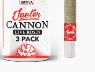 JEETER BIG LEAGUE SHERB 3PK CANNON LIVE ROSIN 1.5G SATIVA