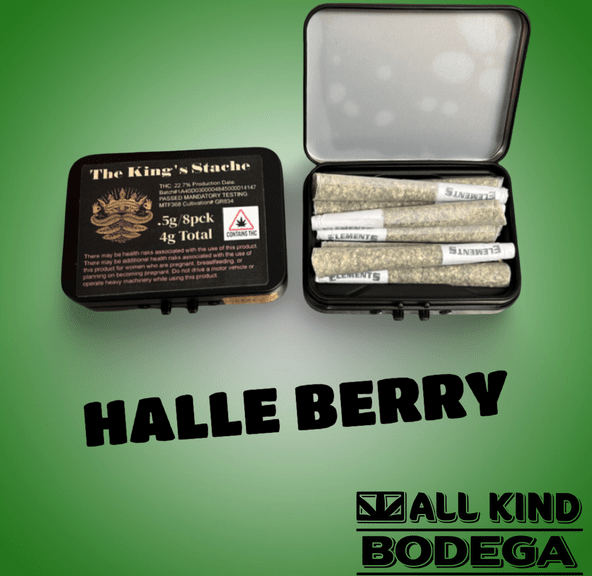 Halle Berry .5g Preroll 8 Pack (total weight 4g) (@thekingsstache)