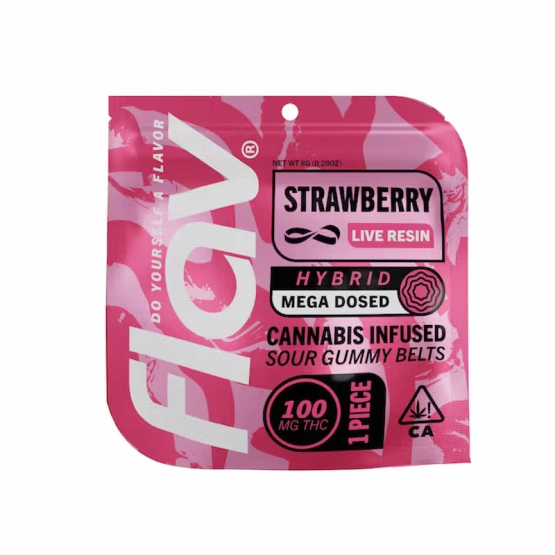 Flav - Macro Belt - Strawberry - Live Resin - 100mg