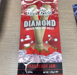 Gas Boys 2pk Diamond Infused Pre-Roll - Strawberry Jam