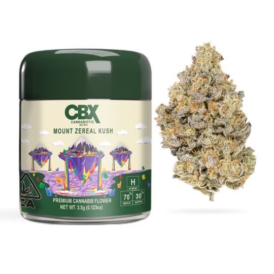 Mount Zereal Kush, 3.5G, Flower, 33.93% - Cannabiotix