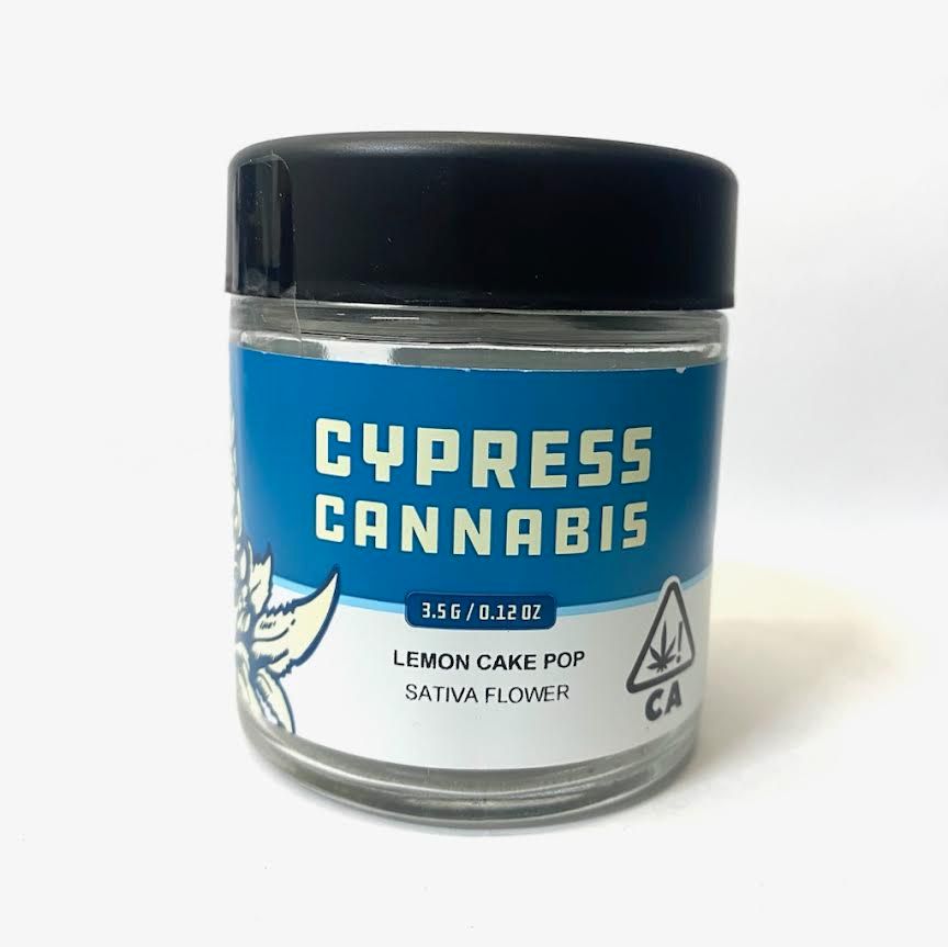 B. Cypress Cannabis 3.5g Flower - Quality 7.5/10 - Lemon Cake Pop