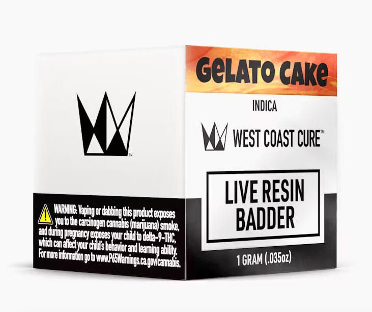 West Coast Cure - Gelato Cake Badder 1g