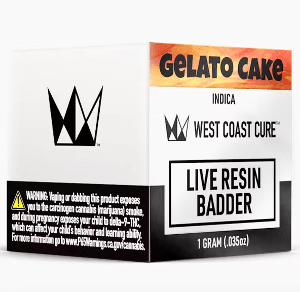 West Coast Cure - Gelato Cake Badder 1g