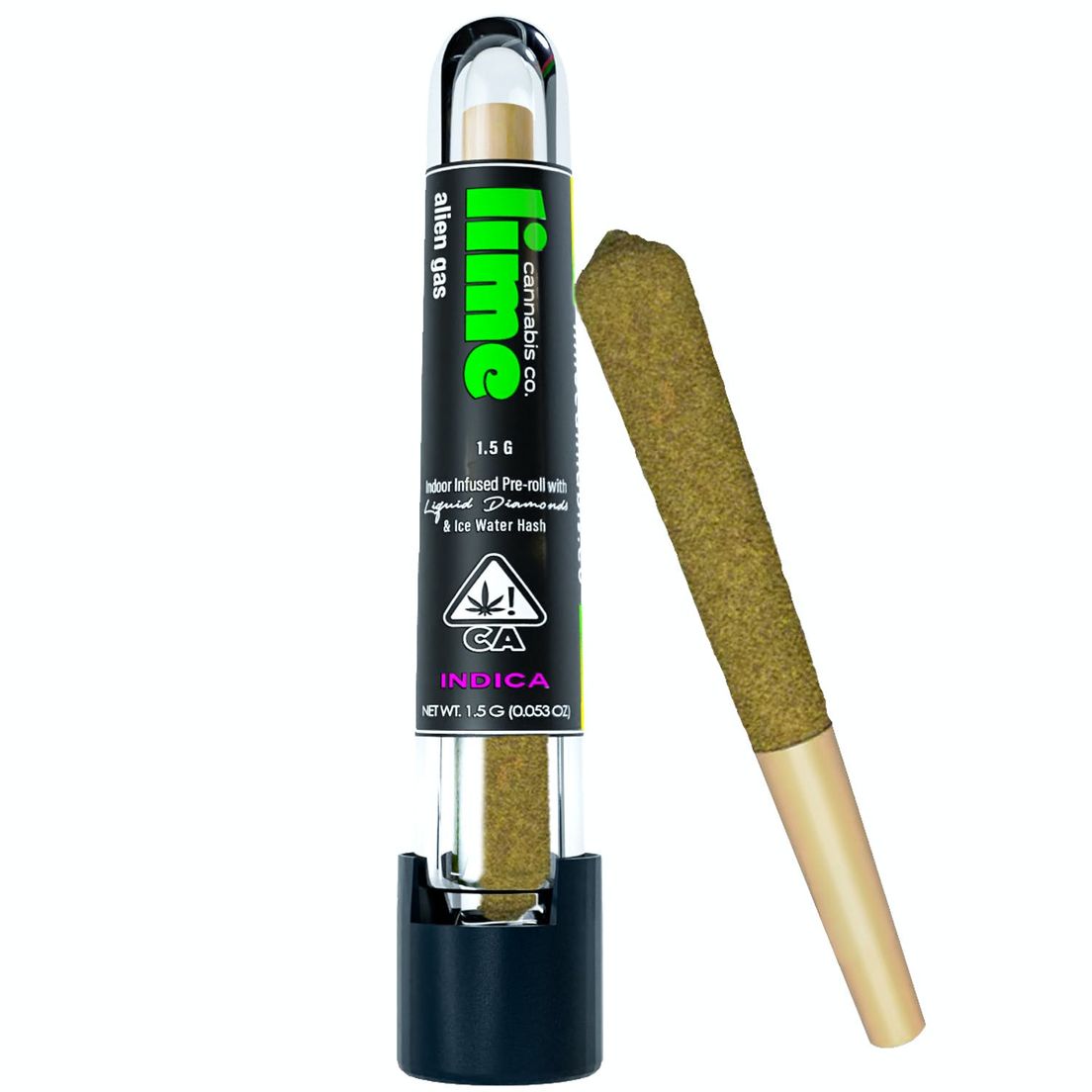 Diamond & Hash Infused (Single Pre Roll) | Alien Gas