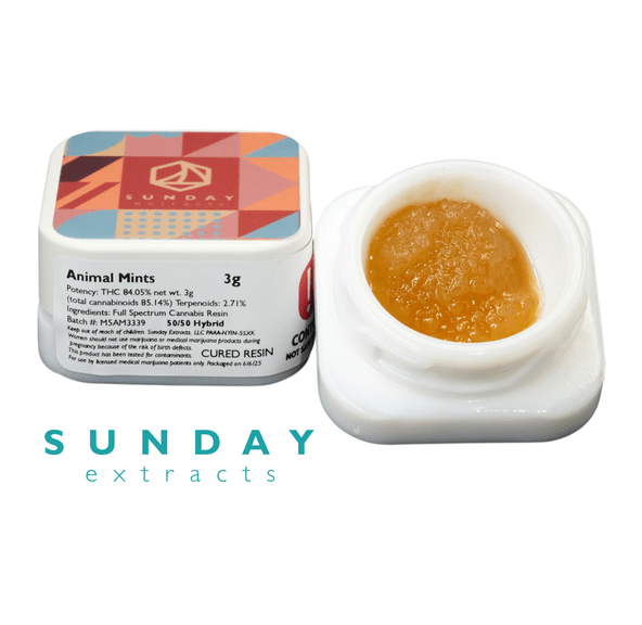 Sunday Extracts - Concentrate - Animal Mints - 3g Hybrid