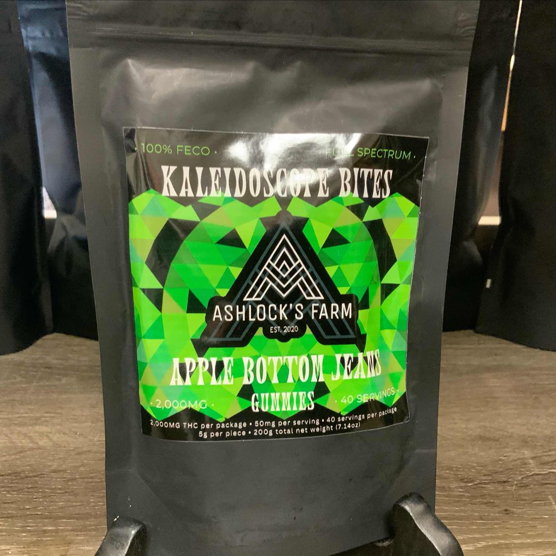 Apple Bottom Kaleidoscope Bites 2000 mg Gummies