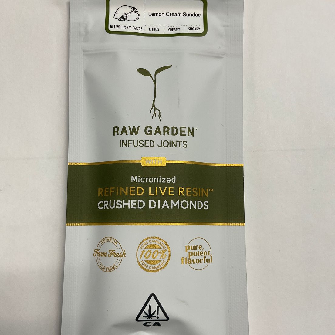 Raw Garden - Lemon Cream Sundae (3 Pack) 0.5G Pre Rolls