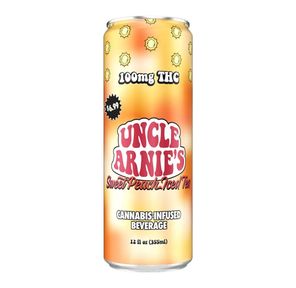 Uncle Arnie's Canned Beverage Sweet Peach 100mg