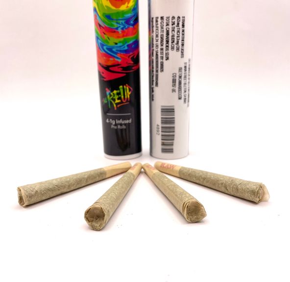 4g Northern Lights (Indica) 4-Pack Diamond Infused Prerolls - The Re-Up