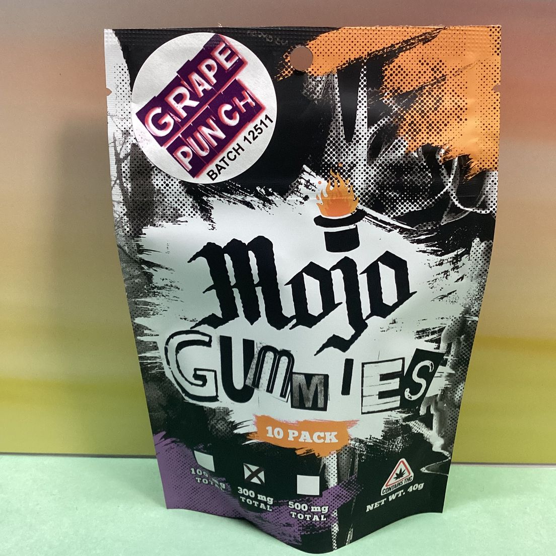 Mojo Medibles- Grape Punch- Gummies- 300mg
