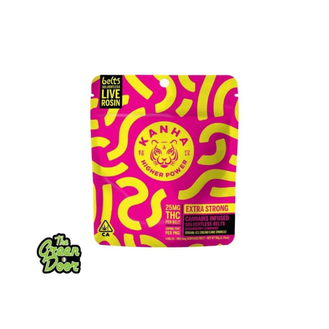 KANHA - Strawberry Lemonade - Live Rosin Belts - 4 Pk - 100mg***
