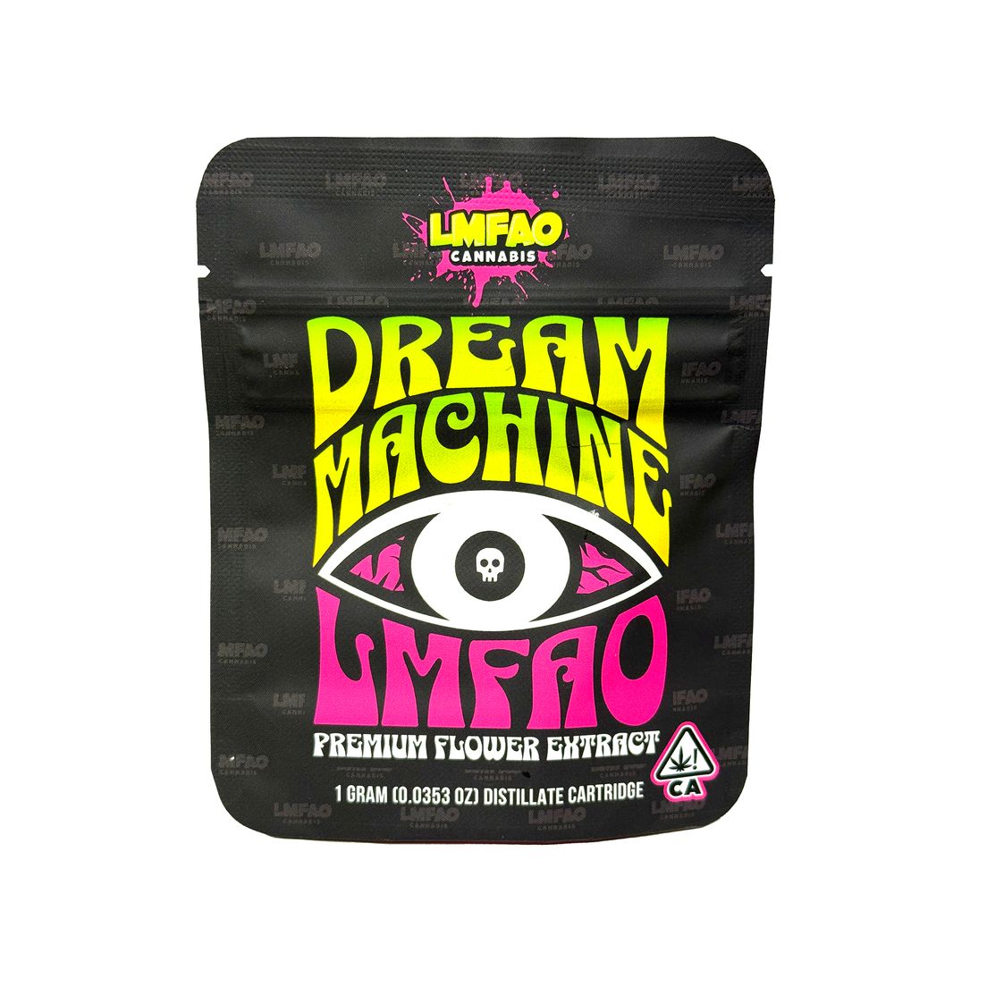 LMFAO Dream Machine 1g Distillate Cartridge 89%