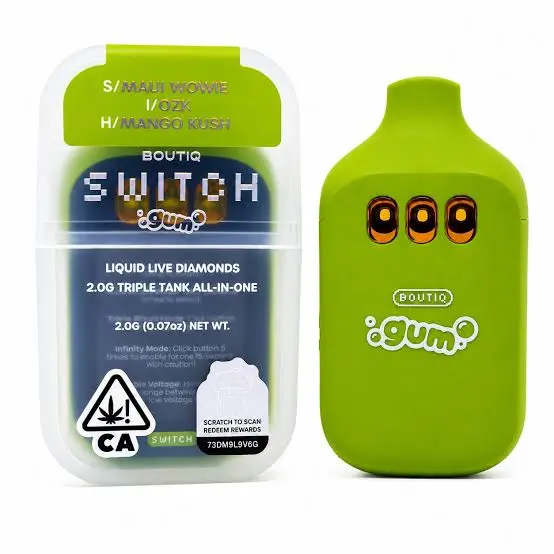 Boutiq v5 Switch Maui Wowie x OZK x Mango Kush $20