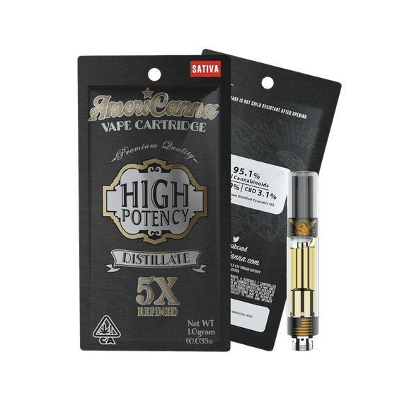 AmeriCanna Sour Haze 1g Cartridge 91%