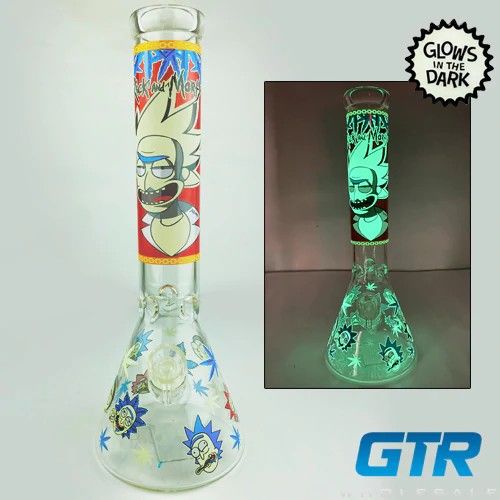 14" GLASS BEAKER WATERPIPE