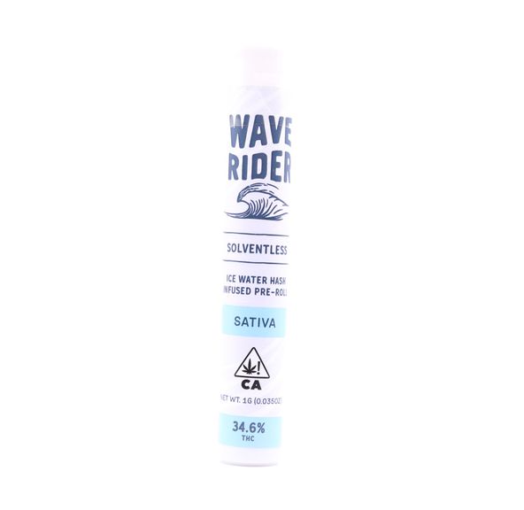 Wave Rider- LEMON ZEST 1G HASH INFUSED PREROLL